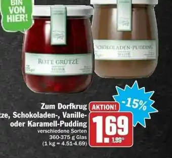 dodenhof Zum Dorfkrug Grütze, Schokoladen-, Vanille- Oder Karamell-pudding Angebot
