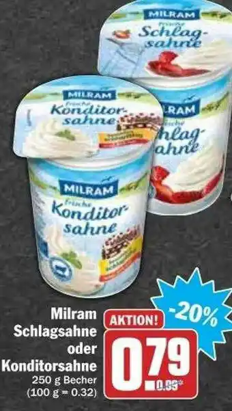 dodenhof Milram Schlagsahne Oder Konditorsahne Angebot