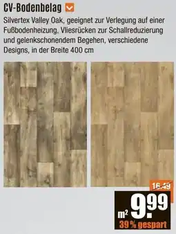 V Baumarkt CV-Bodenbelag Angebot