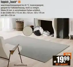 V Baumarkt Teppich ,,Touch" Angebot