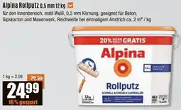 V Baumarkt Alpina Rollputz 0,5 mm Angebot