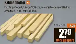 V Baumarkt Rahmenhölzer Angebot