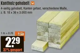 V Baumarkt Kantholz gehobelt Angebot