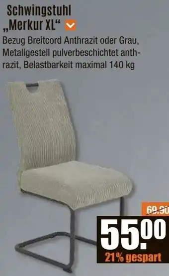 V Baumarkt Schwingstuhl ,,Merkur XL“ Angebot