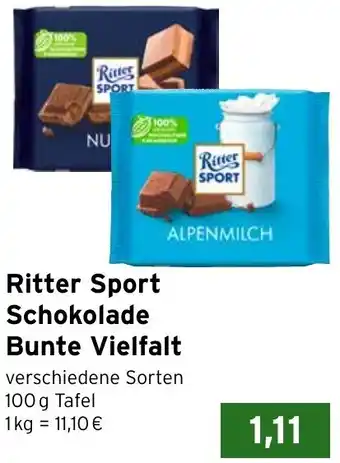 CAP Markt Ritter Sport Schokolade Bunte Vielfalt Angebot