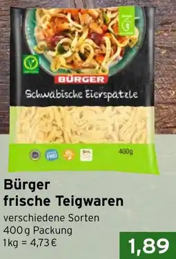 CAP Markt Bürger frische Teigwaren Angebot
