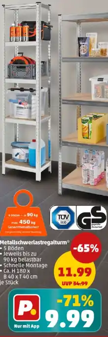 PENNY HEDURA Metallschwerlastregalturm Angebot