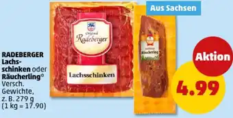 PENNY RADEBERGER Lachsschinken oder Räucherling Angebot
