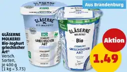 PENNY GLÄSERNE MOLKEREI Bio-Joghurt griechischer Art Angebot
