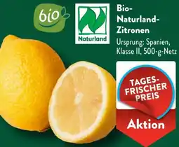 Aldi Süd Bio Naturland Zitronen Angebot