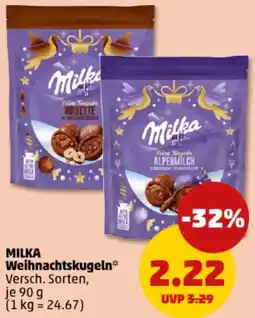 PENNY MILKA Weihnachtskugeln Angebot