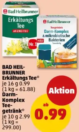 PENNY BAD HEILBRUNNER Erkältungs Tee oder Darm-Komplex Teegetränk Angebot
