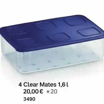 Tupperware Clear Mates 1.6 L Angebot