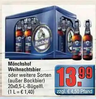 alldrink Mönchshof Weihnachtsbier Angebot