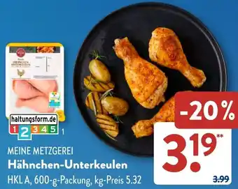 Aldi Süd MEINE METZGEREI Hähnchen-Unterkeulen Angebot