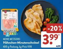 Aldi Süd MEINE METZGEREI Hähnchen-Minutenschnitzel Angebot