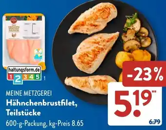 Aldi Süd MEINE METZGEREI Hähnchenbrustfilet, Teilstücke Angebot