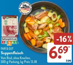 Aldi Süd FAIR & GUT Suppenfleisch Angebot