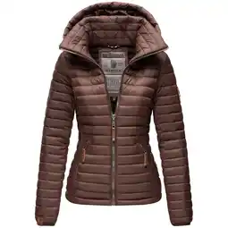 Netto Marken-Discount MARIKOO Damen Stylische Steppjacke Übergangsjacke mit abnehmbarer Kapuze Löwenbaby Angebot