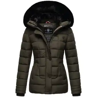Netto Marken-Discount MARIKOO Damen Outdoor Winter Steppjacke mit abnehmbarer Kapuze Qesraa Angebot