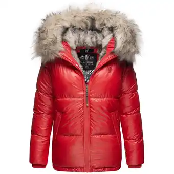 Netto Marken-Discount NAVAHOO Damen Winterjacke Warm Gefütterte Steppjacke mit Kunstfellkapuze Tikunaa Angebot