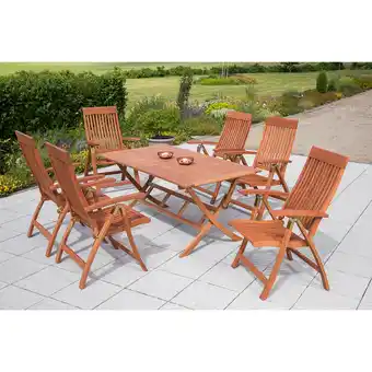 Netto Marken-Discount Merxx Comodoro Set 7tlg. Klapptisch 160 x 90 cm Angebot