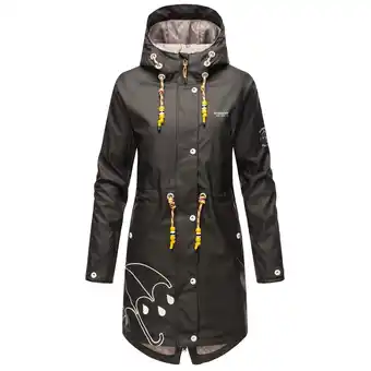 Netto Marken-Discount NAVAHOO Damen Funktions Jacke Regen Mantel Outdoor Parka Wasserdicht mit Kapuze Dancing Umbrella Angebot