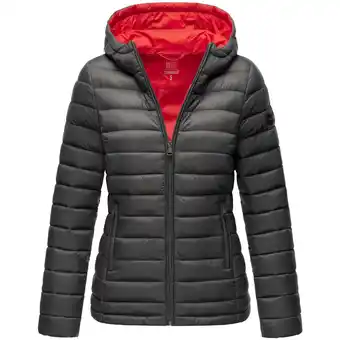 Netto Marken-Discount MARIKOO Damen modische Steppjacke Übergangsjacke mit großer Kapuze Lucy Angebot