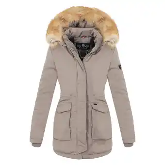 Netto Marken-Discount NAVAHOO Damen Designer Wintermantel Parka mit edlem Fellimitat Schneeengel Angebot