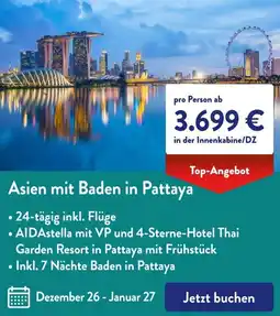 Aldi Süd Asien mit Baden in Pattaya Angebot