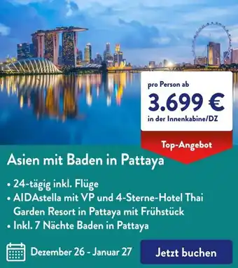 Aldi Süd Asien mit Baden in Pattaya Angebot