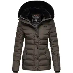 Netto Marken-Discount NAVAHOO Damen Warme Steppjacke Winterjacke mit weicher Kunstfell-Kapuze Milianaa Angebot