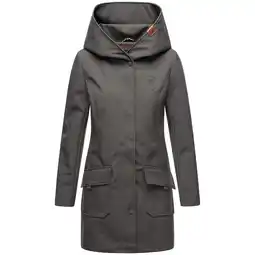 Netto Marken-Discount MARIKOO Damen Outdoor Winter Softshelljacke Regenjacke mit großer Kapuze Mayleen Angebot