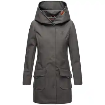 Netto Marken-Discount MARIKOO Damen Outdoor Winter Softshelljacke Regenjacke mit großer Kapuze Mayleen Angebot