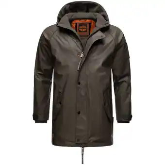 Netto Marken-Discount STONE HARBOUR Herren Regenjacke Gummierter Regenparka mit Fleece-Innenfutter Rihaa Angebot