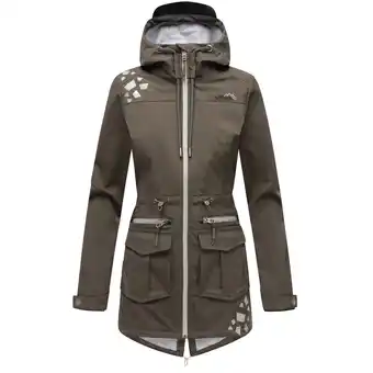 Netto Marken-Discount MARIKOO Damen Softshelljacke Outdoor Funktionsjacke aus Wasserabweisendem Obermaterial Ulissaa Angebot