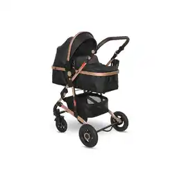 Netto Marken-Discount Lorelli Kombikinderwagen 2 in 1 Alba Adapter umbaubar Wickeltasche Moskitonetz schwarz Angebot