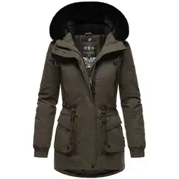 Netto Marken-Discount NAVAHOO Damen Sportlicher Wintermantel Baumwoll-Parka mit Kapuze Olessaa Angebot