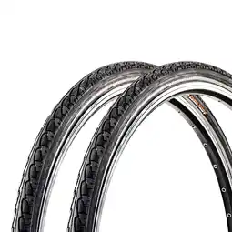 Netto Marken-Discount Meghna Fahrradreifen City Trekking Tour 2 Reifen 28 x 1,5 schwarz Reflex glatter Mittelstreifen Angebot