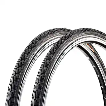 Netto Marken-Discount Meghna Fahrradreifen City Trekking Tour 2 Reifen 28 x 1,5 schwarz Reflex glatter Mittelstreifen Angebot