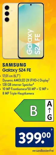 Aldi Süd SAMSUNG Galaxy S24 FE Angebot