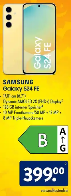 Aldi Süd SAMSUNG Galaxy S24 FE Angebot
