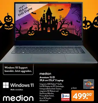 Aldi Süd medion Avantum 15 E1 39,6 cm (15,6") Laptop Angebot