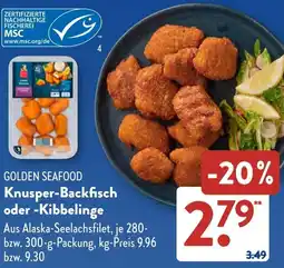 Aldi Süd GOLDEN SEAFOOD Knusper-Backfisch oder Kibbelinge Angebot
