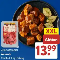 Aldi Süd MEINE METZGEREI Gulasch Angebot
