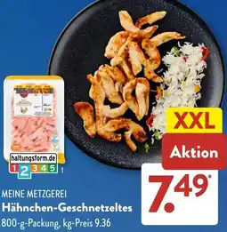 Aldi Süd MEINE METZGEREI Hähnchen-Geschnetzeltes Angebot
