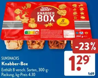 Aldi Süd SUNSNACKS Knabber-Box Angebot