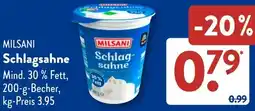 Aldi Süd MILSANI Schlagsahne Angebot
