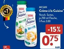 Aldi Süd MILSANI Crème à la Cuisine Angebot