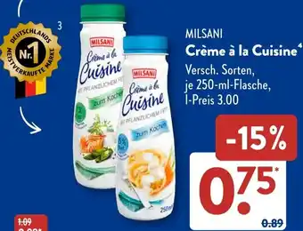 Aldi Süd MILSANI Crème à la Cuisine Angebot